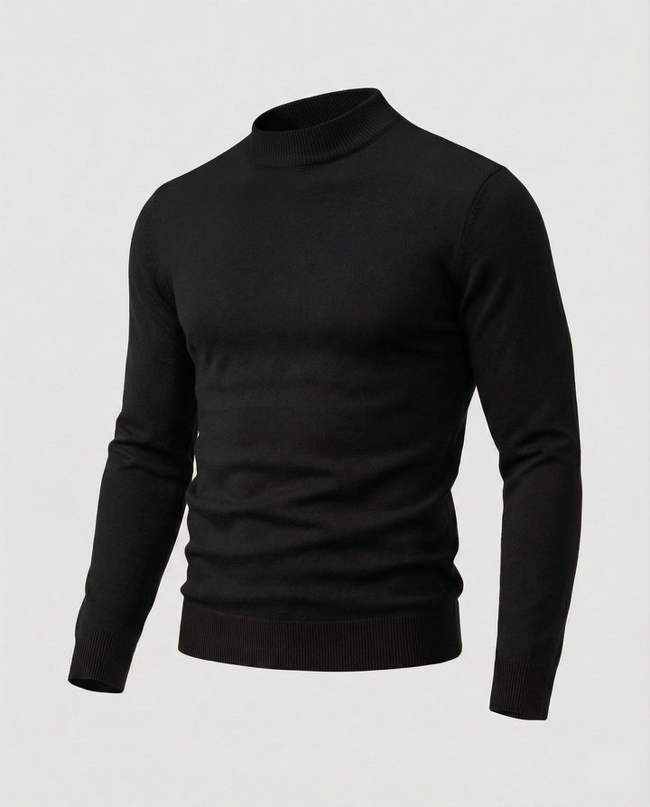 Herren eleganter Pullover mit Stehkragen Drune