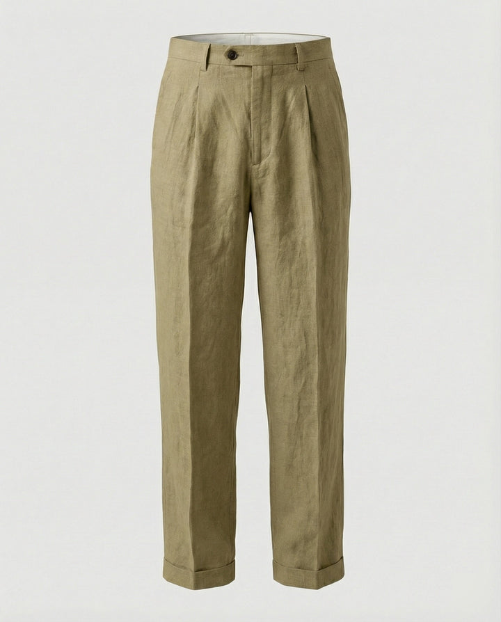 Herren elegante und bequeme Leinenhose Drune