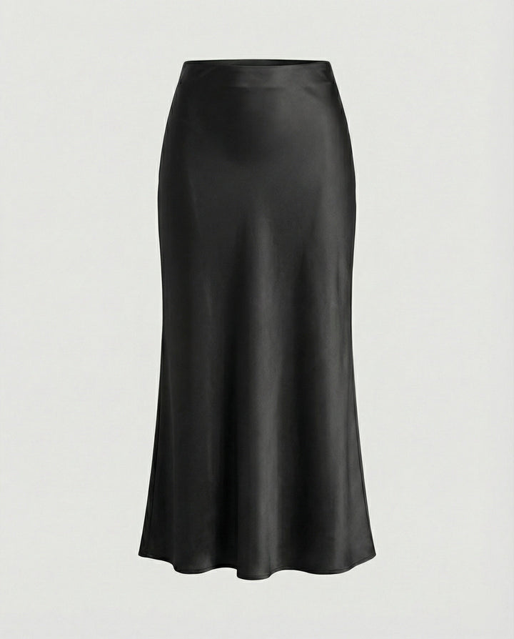 Damen Longskirt aus glattem Satin von Drune