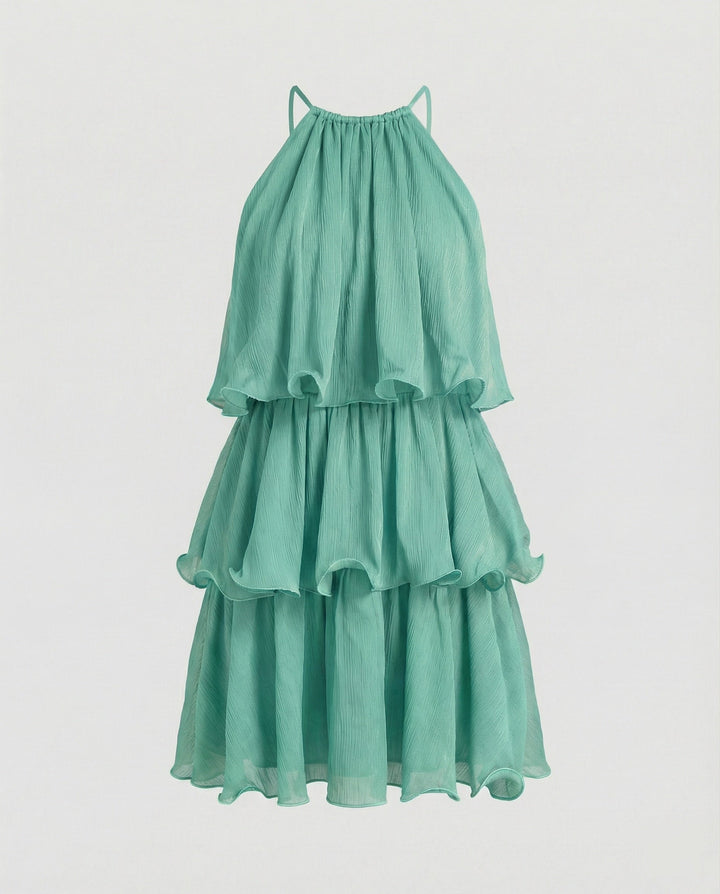 Damen Freizeitkleid Mini hochgeschlossen