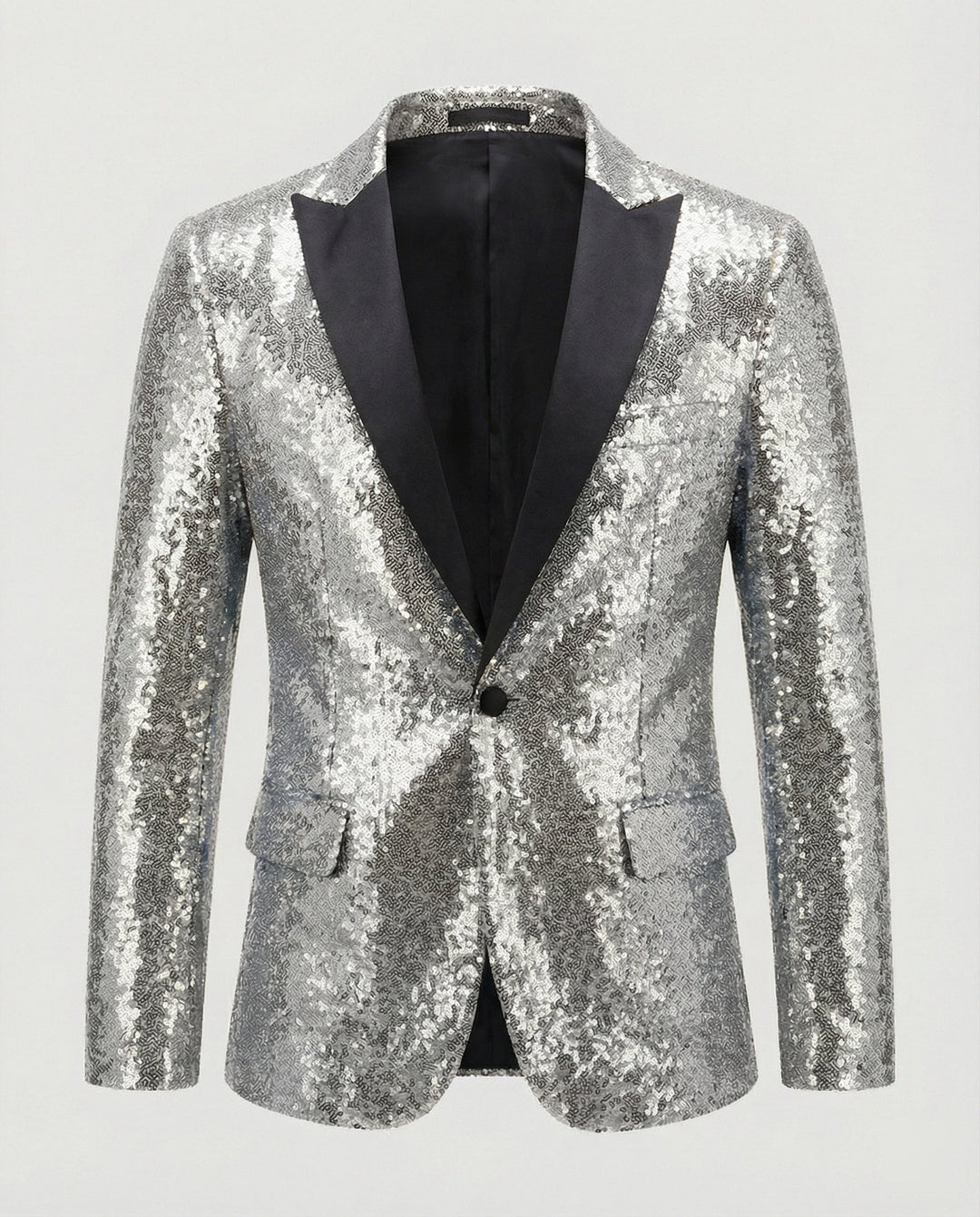 Glänzender Herren Pailletten Blazer