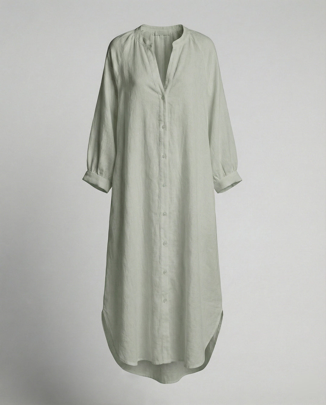 Damen Leinenkleid Kaftan lang
