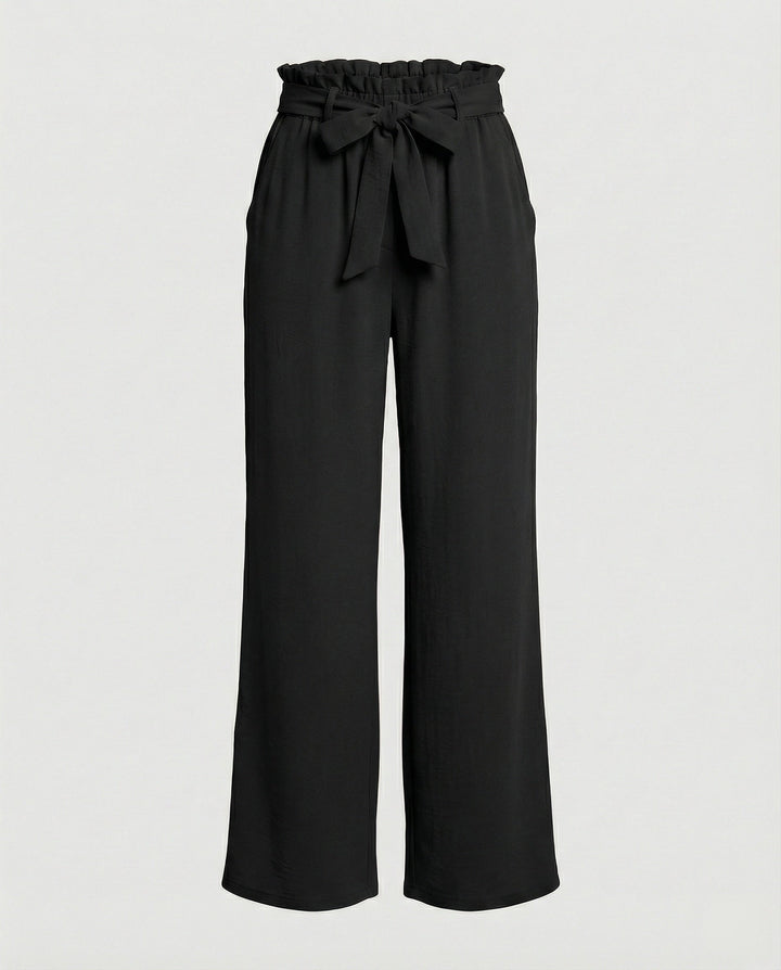 Damen Stoffhose Damen High Waist weit