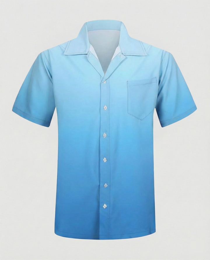 Kurzarm Hawaiihemd Herren Palmenprint