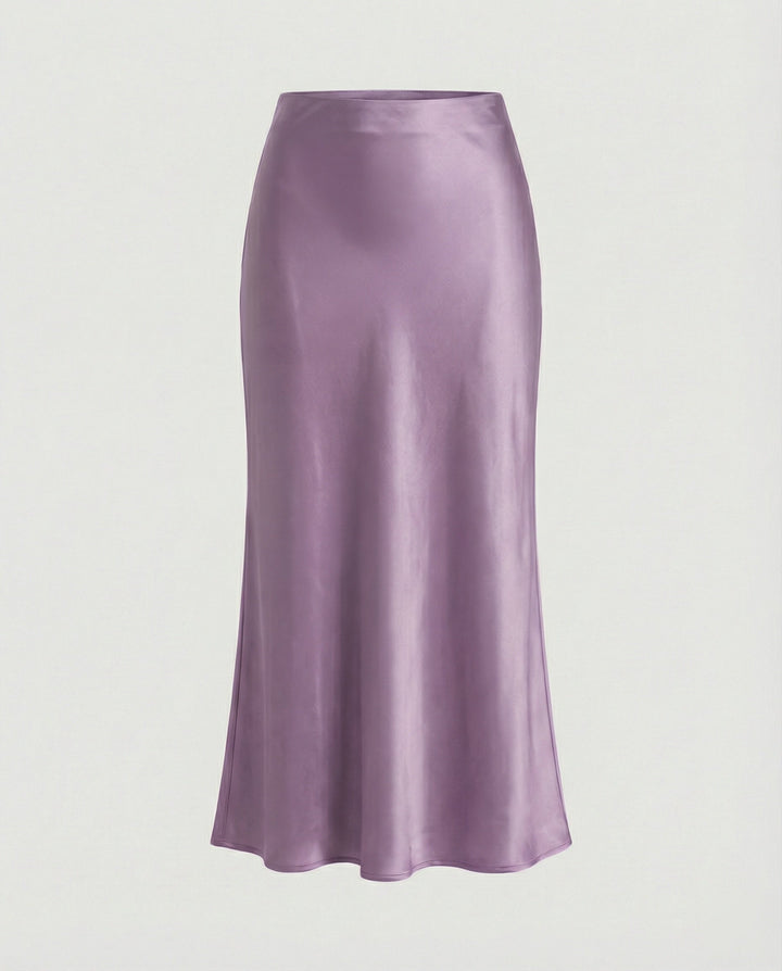 Damen Longskirt aus glattem Satin von Drune