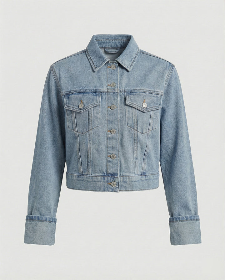 Damen Jeansjacke kurz kastig