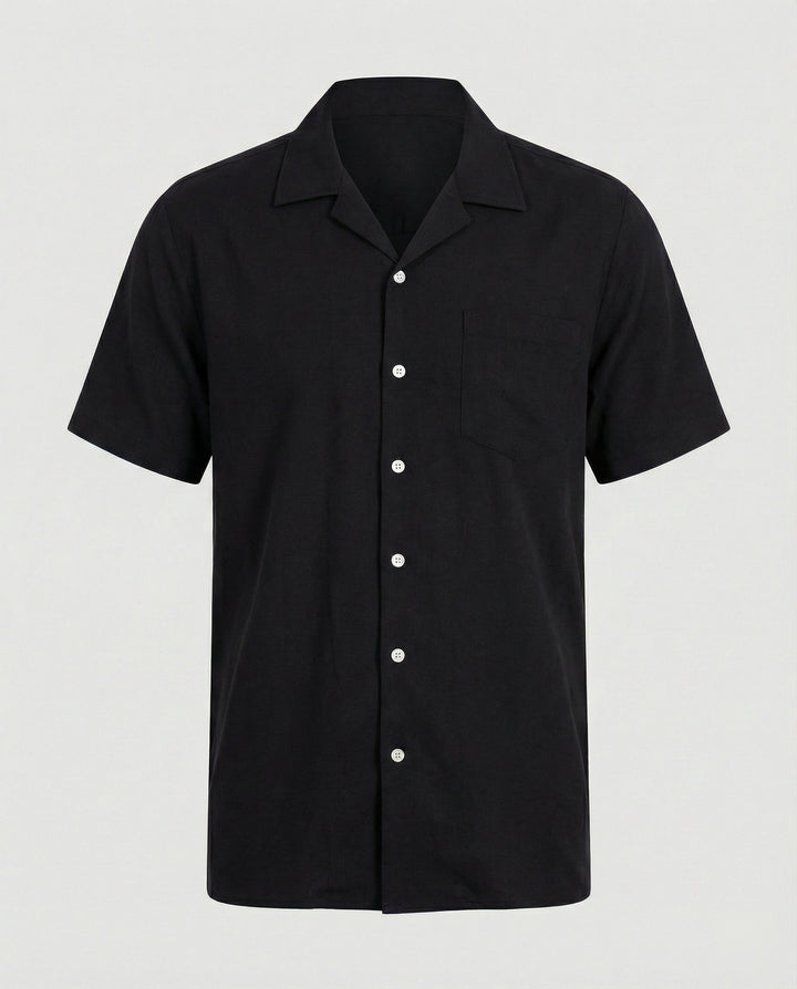 Kurzarm Hawaiihemd Herren Palmenprint