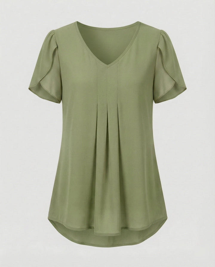 Tunika Bluse Damen mit Schmetterlingsärmeln