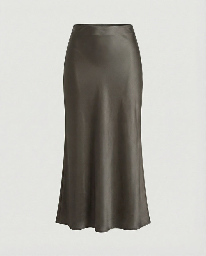 Damen Longskirt aus glattem Satin von Drune