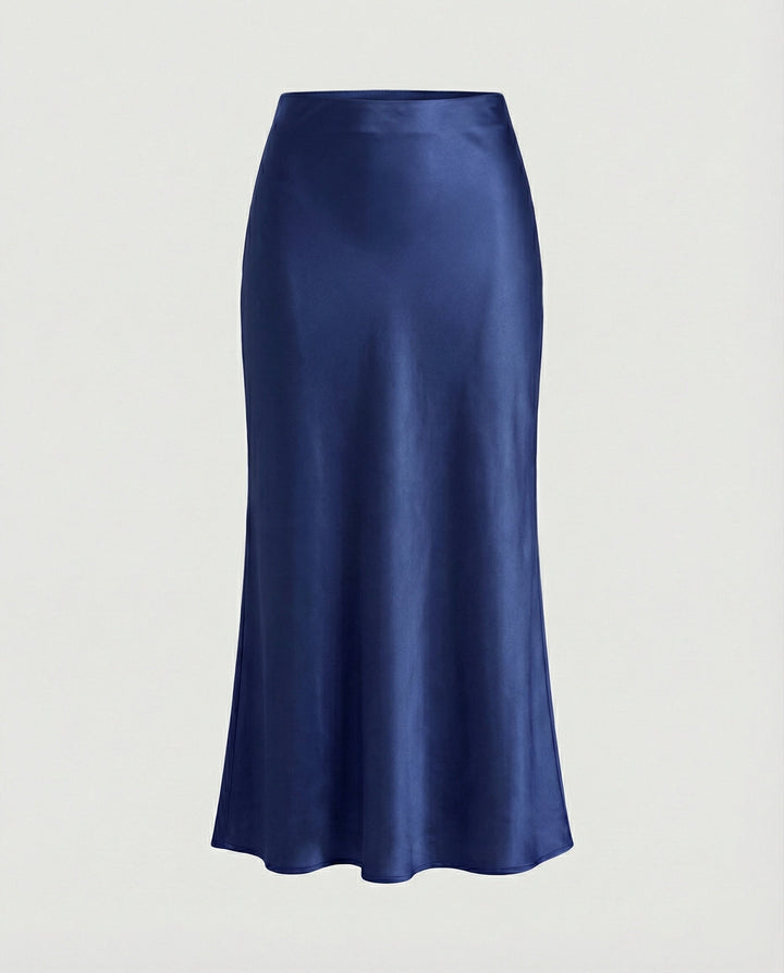 Damen Longskirt aus glattem Satin von Drune