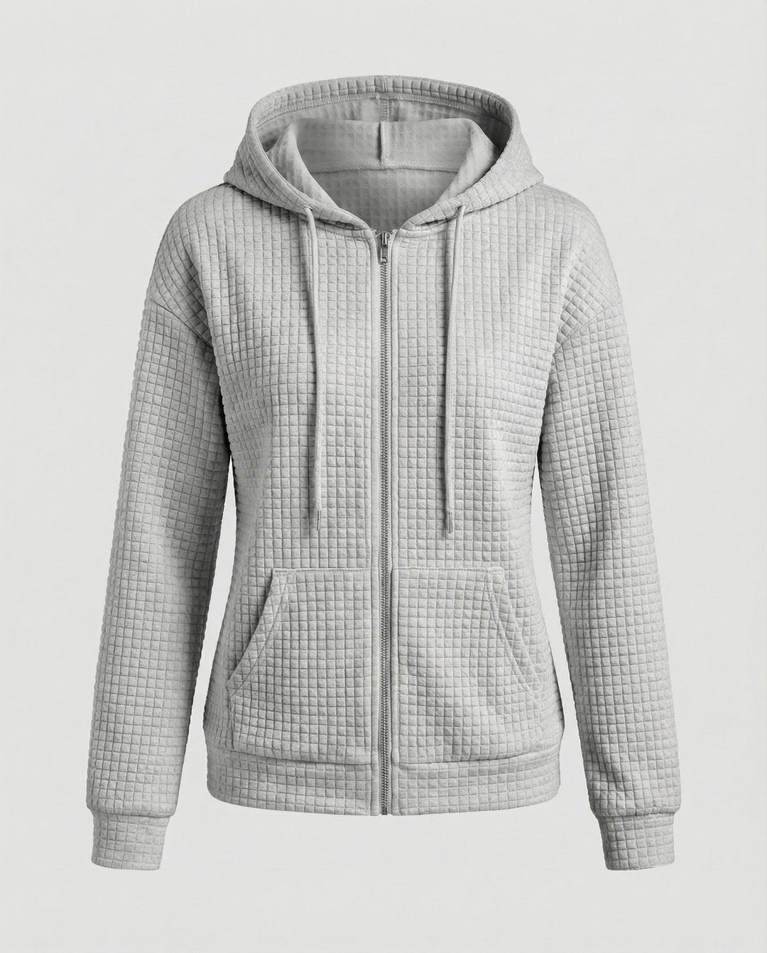 Damen Fleecejacke mit strukturiertem Waffelmuster Drune