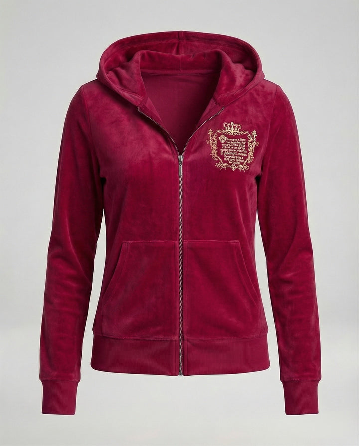 Freizeitkleidung Damen Velours Joggingjacke