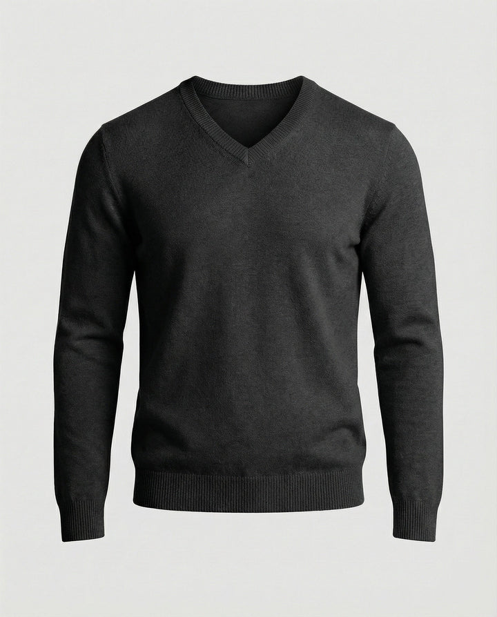Herren V-Ausschnitt Feinstrickpullover Drune