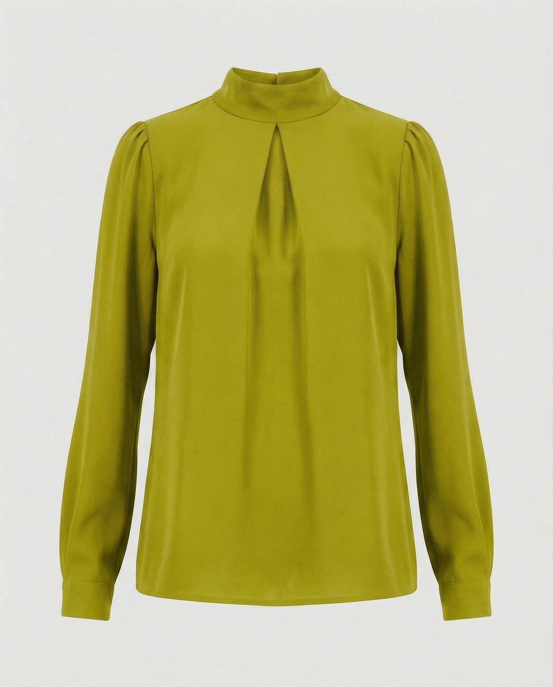 Damen elegante Bluse mit Stehkragen Drune