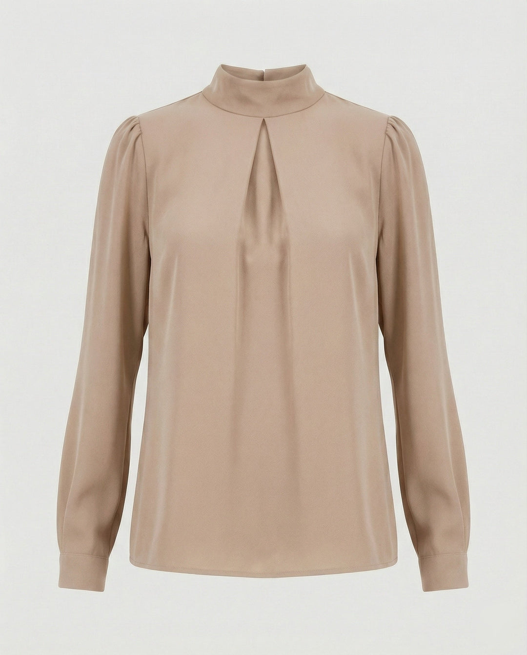 Damen elegante Bluse mit Stehkragen Drune