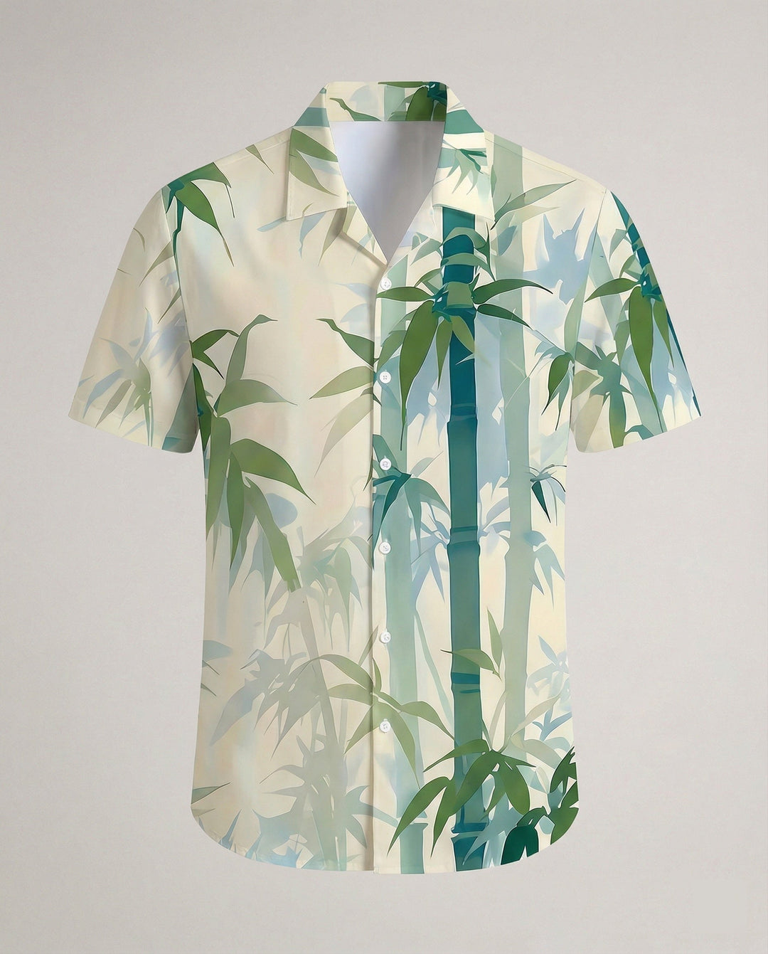 Herren Kurzarmhemd Hawaii Viskose