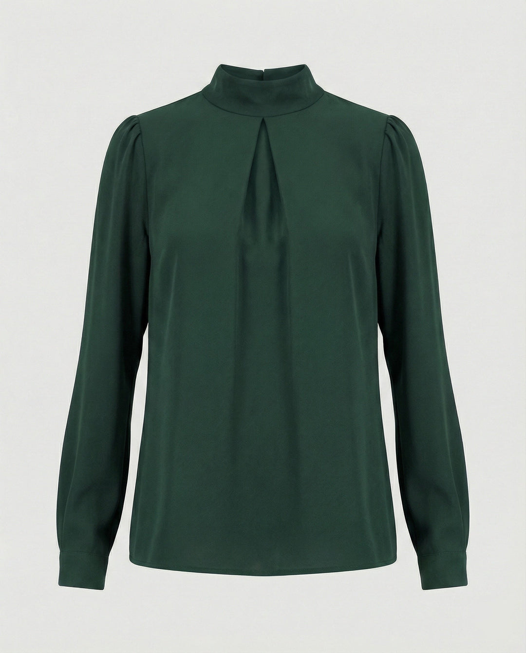 Damen elegante Bluse mit Stehkragen Drune