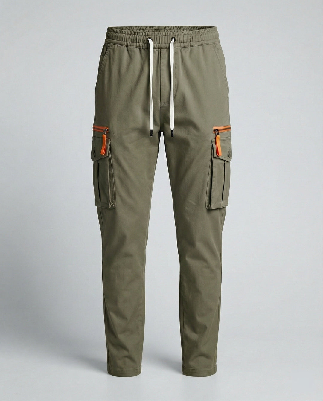 Herren cargo Hose mit innovativen Taschen und elastischem Bund Hedi-Mode
