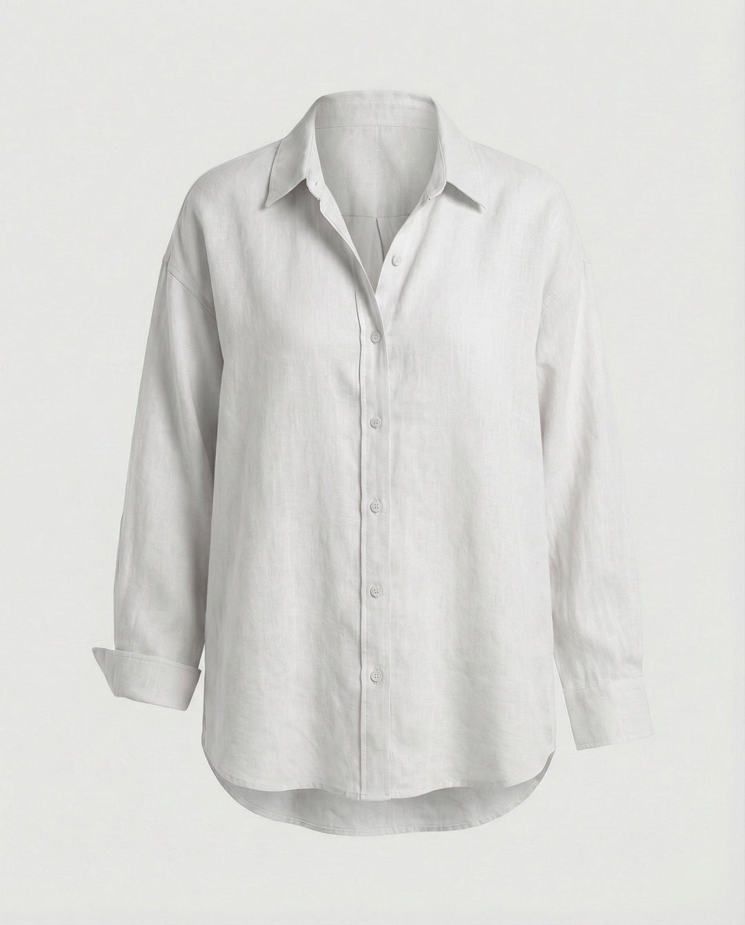 Damen Bluse Leinen Oversize