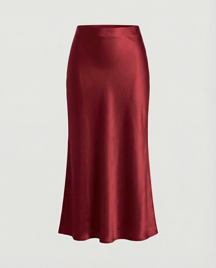 Damen Longskirt aus glattem Satin von Drune