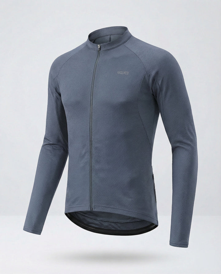 Fahrradtrikot Langarm Mit Rückentaschen Herren
