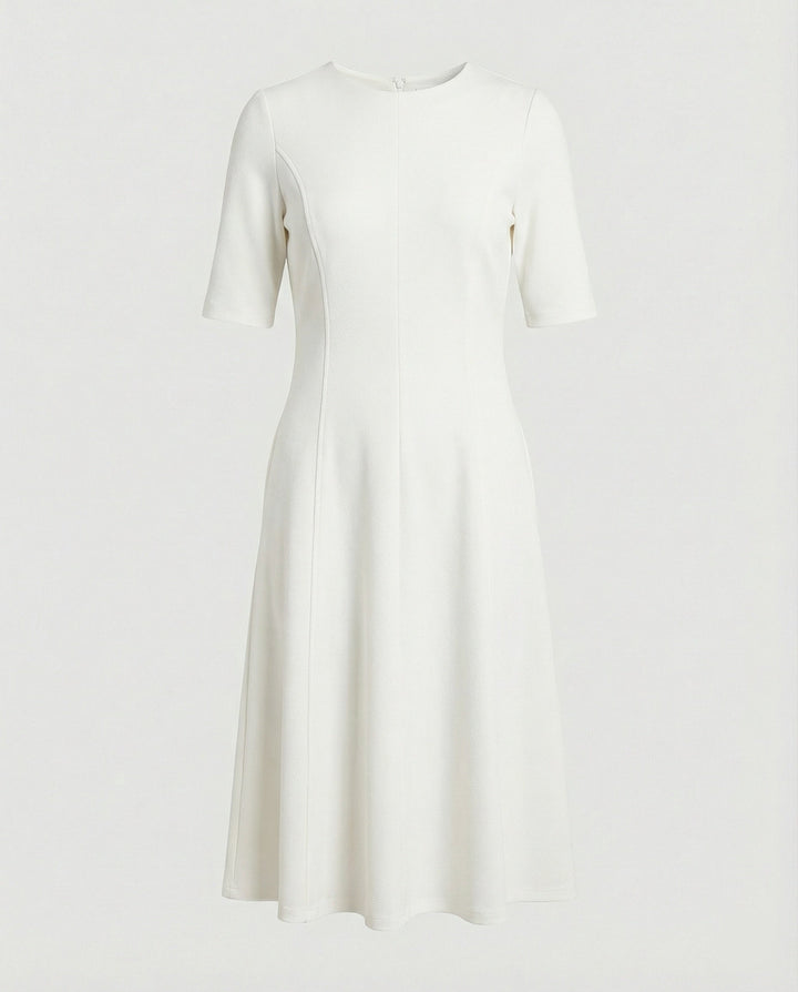 Damen Midikleid elegant Halbarm