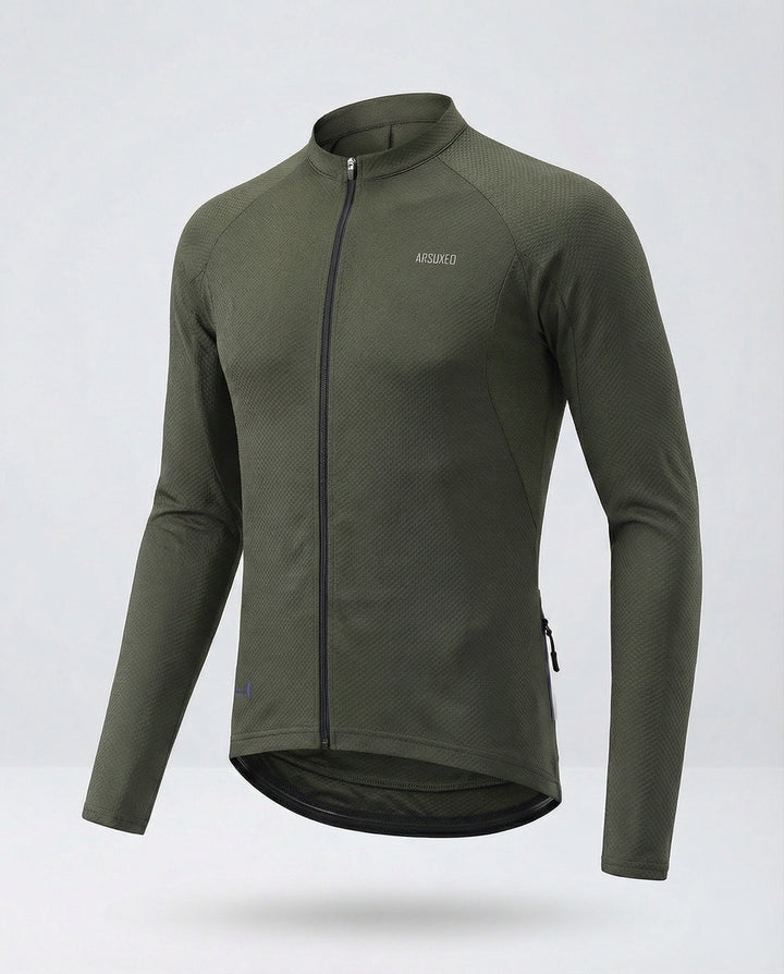 Fahrradtrikot Langarm Mit Rückentaschen Herren