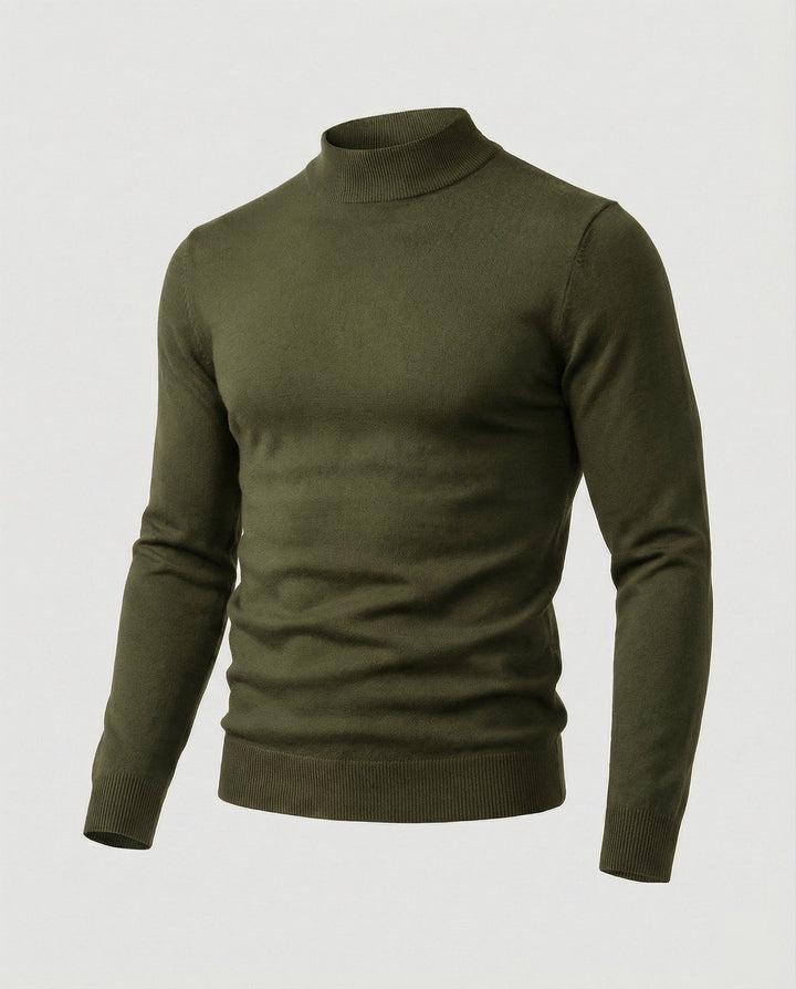 Herren eleganter Pullover mit Stehkragen Drune