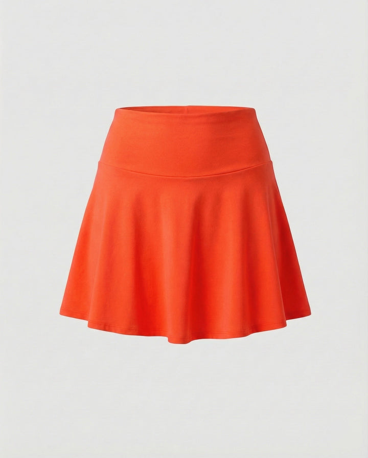 Damen hochgeschnittener Bade-Skort mit Seitentasche