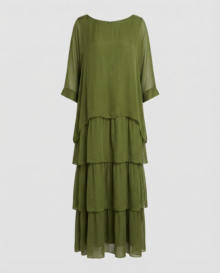 Drune | Luxuriös Elegantes Chiffonkleid
