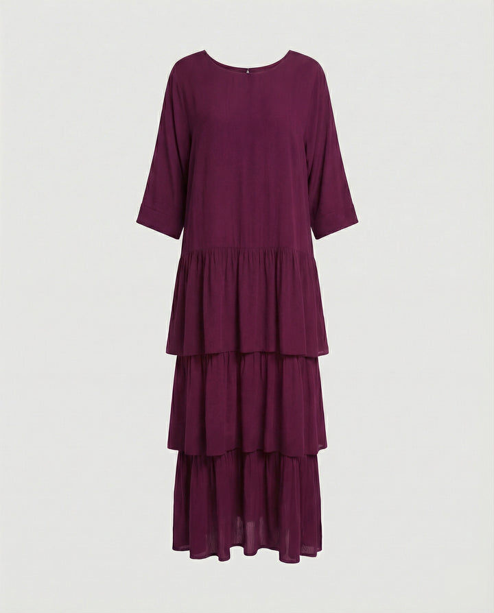 Drune | Luxuriös Elegantes Chiffonkleid