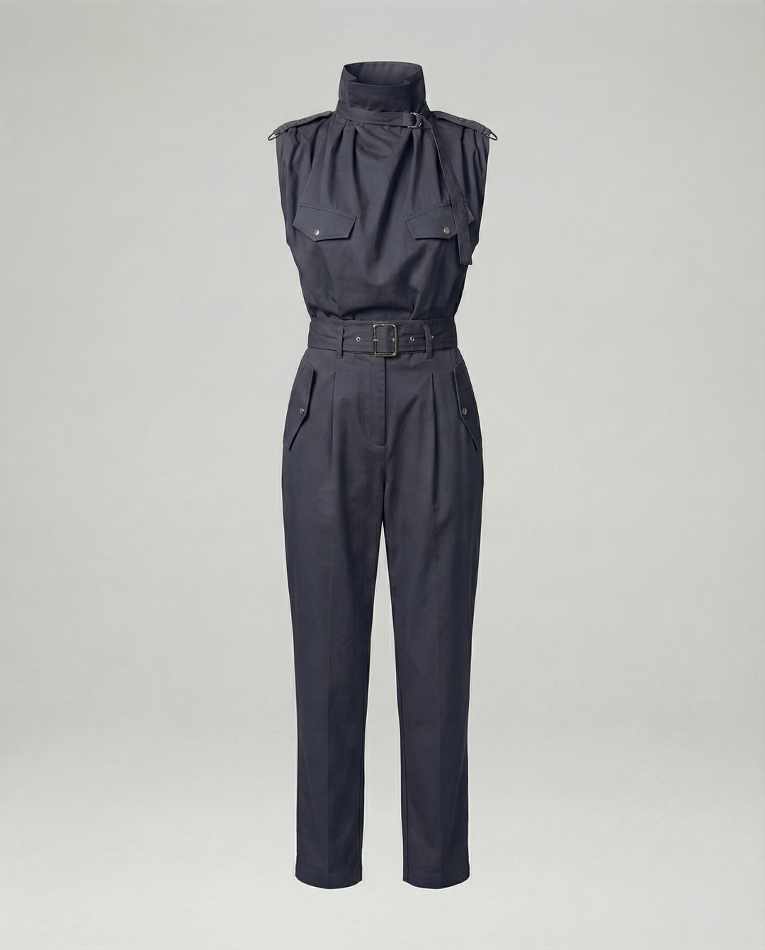 Drune | Damen Stylischer Moderner Jumpsuit Ärmellos