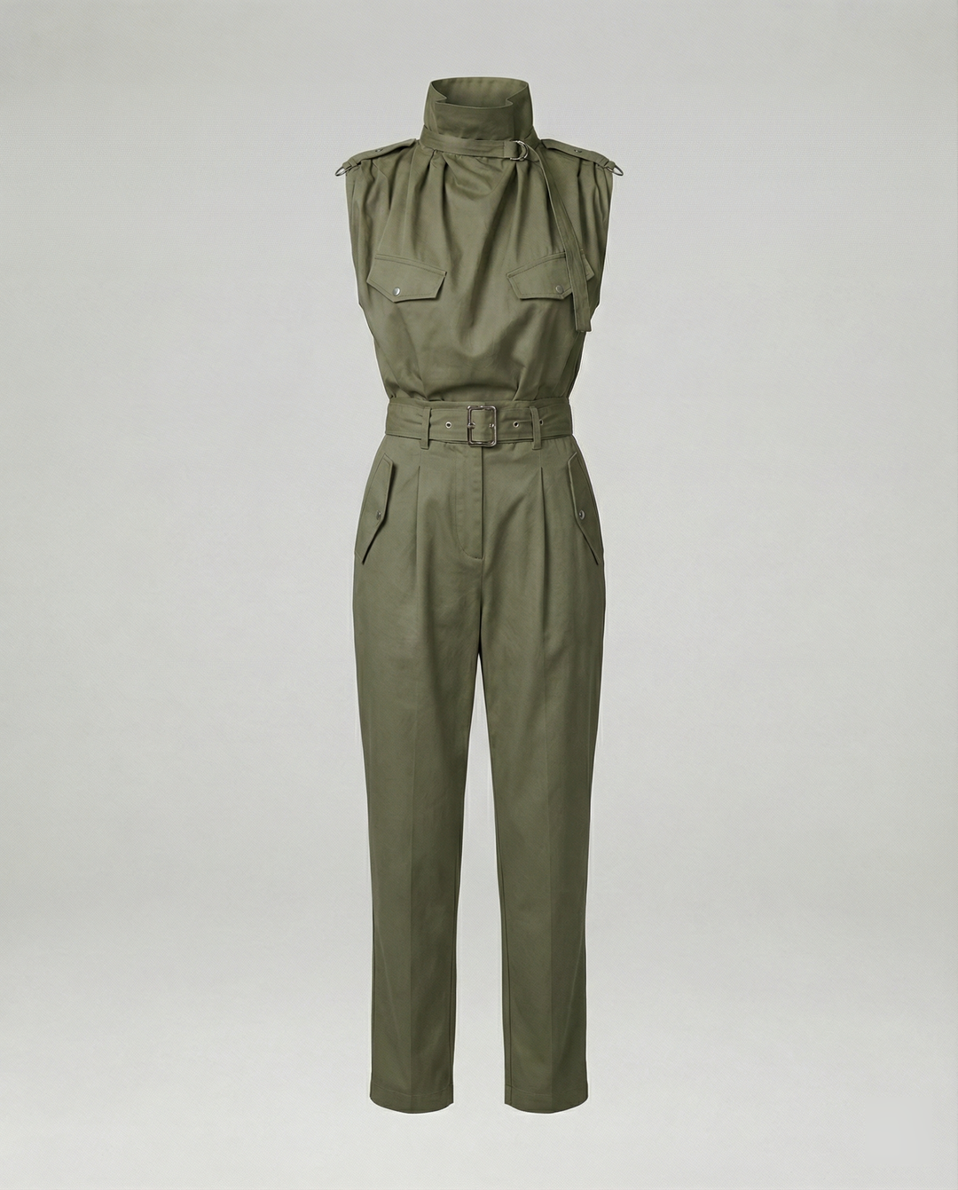 Drune | Damen Stylischer Moderner Jumpsuit Ärmellos