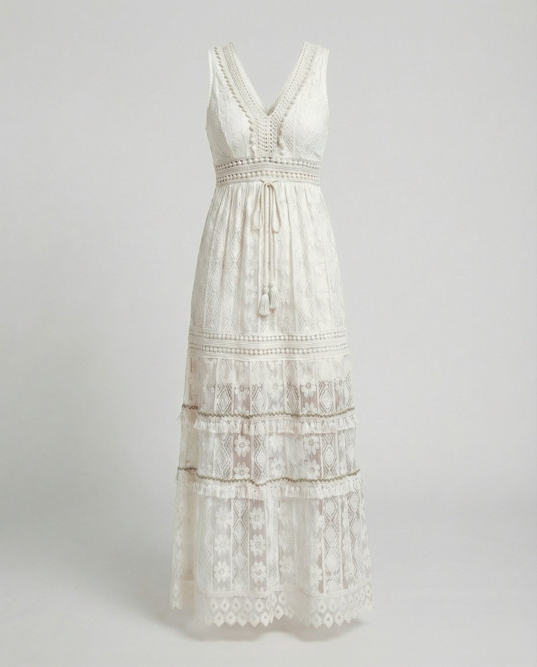 Drune | Anmutiges Boho-Spitzenkleid für Den Sommer