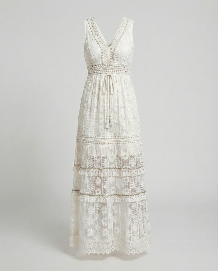 Drune | Anmutiges Boho-Spitzenkleid für Den Sommer