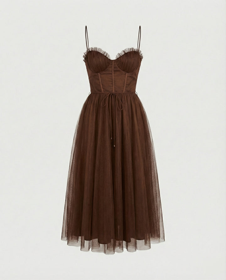 Drune - Elegantes Festkleid Fließende Silhouette
