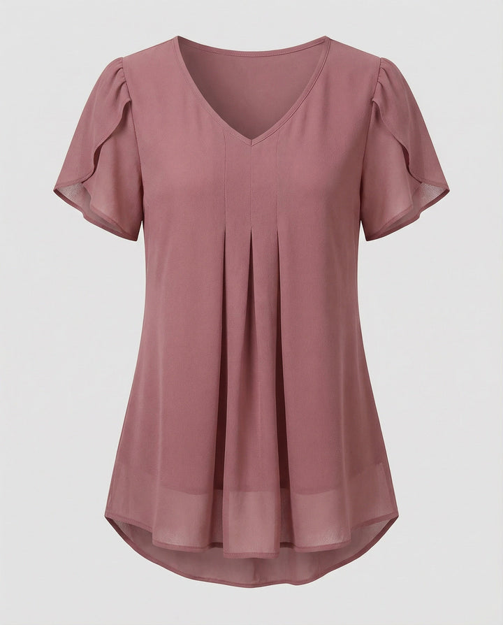 Tunika Bluse Damen mit Schmetterlingsärmeln
