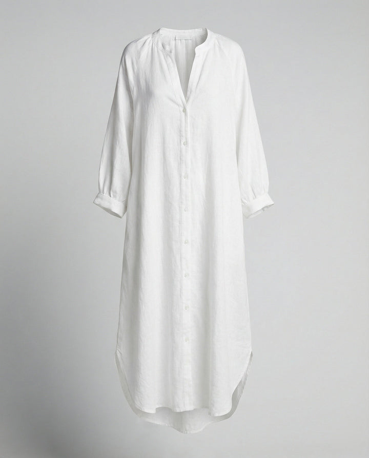 Damen Leinenkleid Kaftan lang