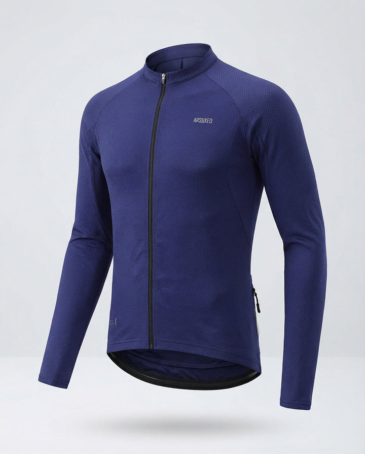 Fahrradtrikot Langarm Mit Rückentaschen Herren