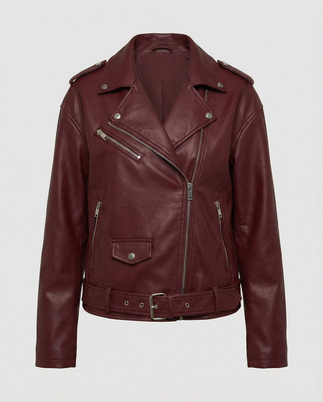 Damen Bikerjacke mit Reißverschlussdetails
