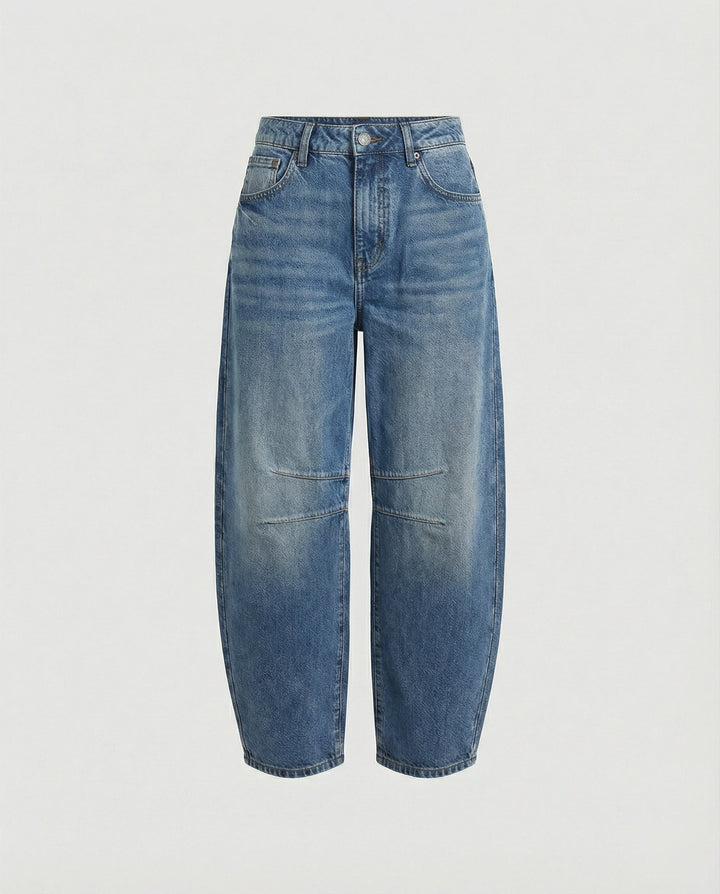Drune | Mid Rise Barrel Jeans für Damen