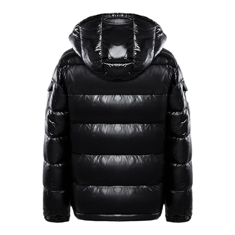 Drune | Herren Daunenjacke mit Kapuze - Reißverschluss