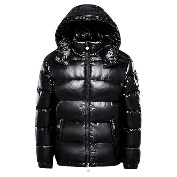 Drune | Herren Daunenjacke mit Kapuze - Reißverschluss