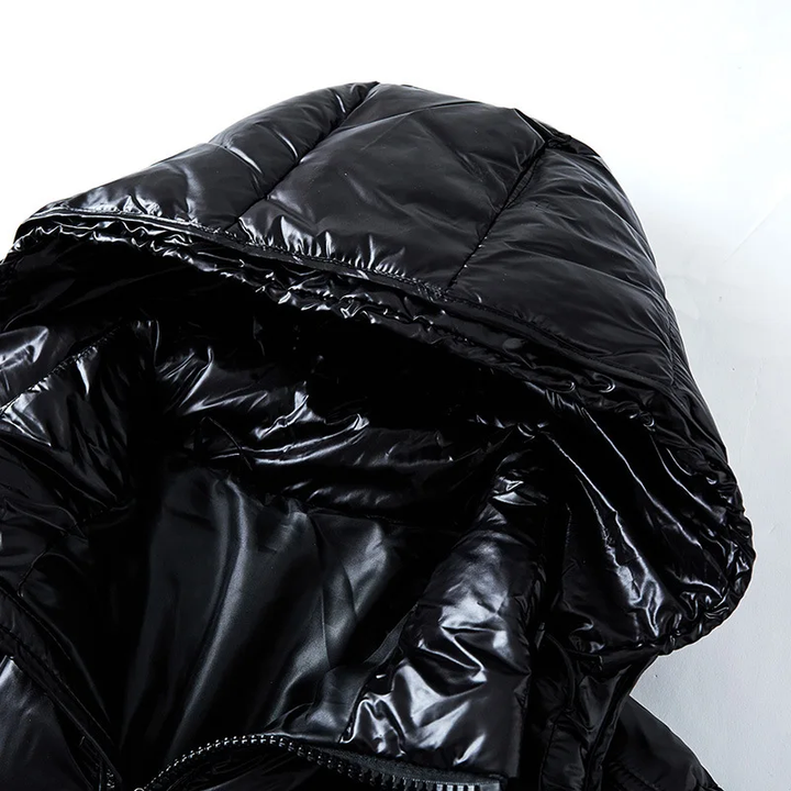 Drune | Herren Daunenjacke mit Kapuze - Reißverschluss