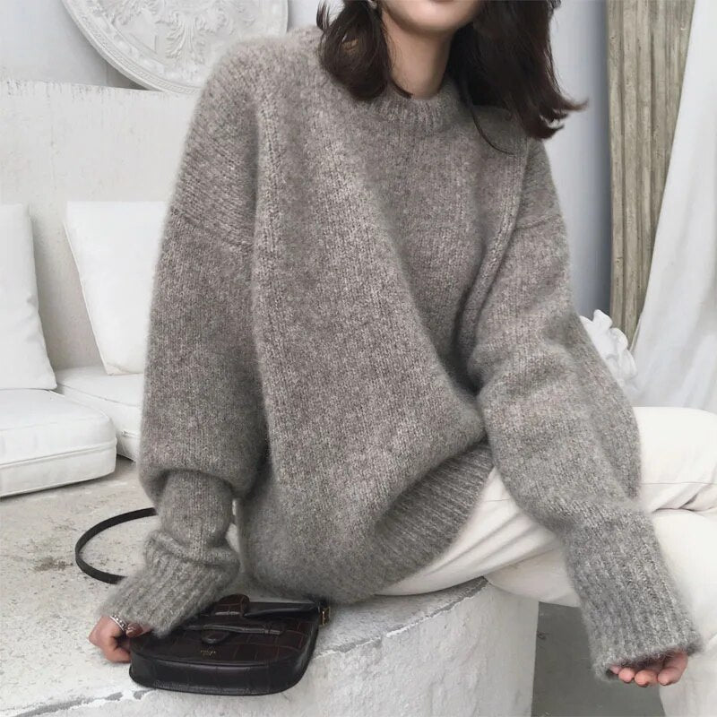 Drune | Pullover - Damen Herbst Lockere Passform Strickpullover