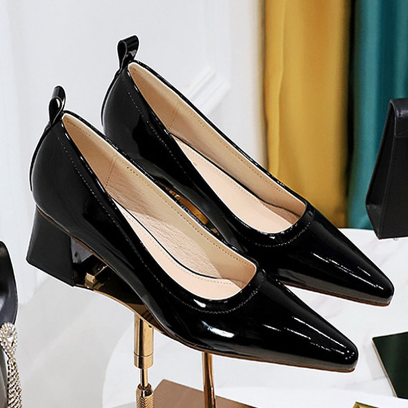 Drune | Damen High Heels Spitz Professionelle OL Damen Schuhe 4.5cm