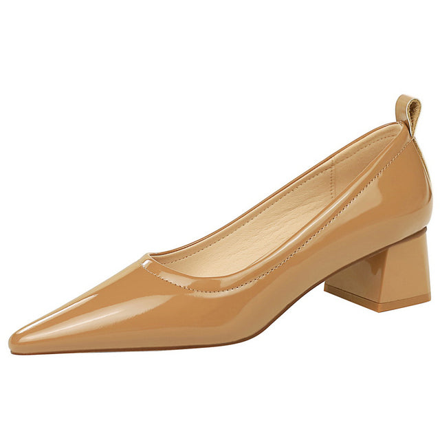 Drune | Damen High Heels Spitz Professionelle OL Damen Schuhe 4.5cm