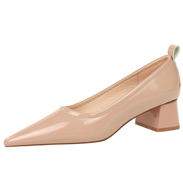Drune | Damen High Heels Spitz Professionelle OL Damen Schuhe 4.5cm