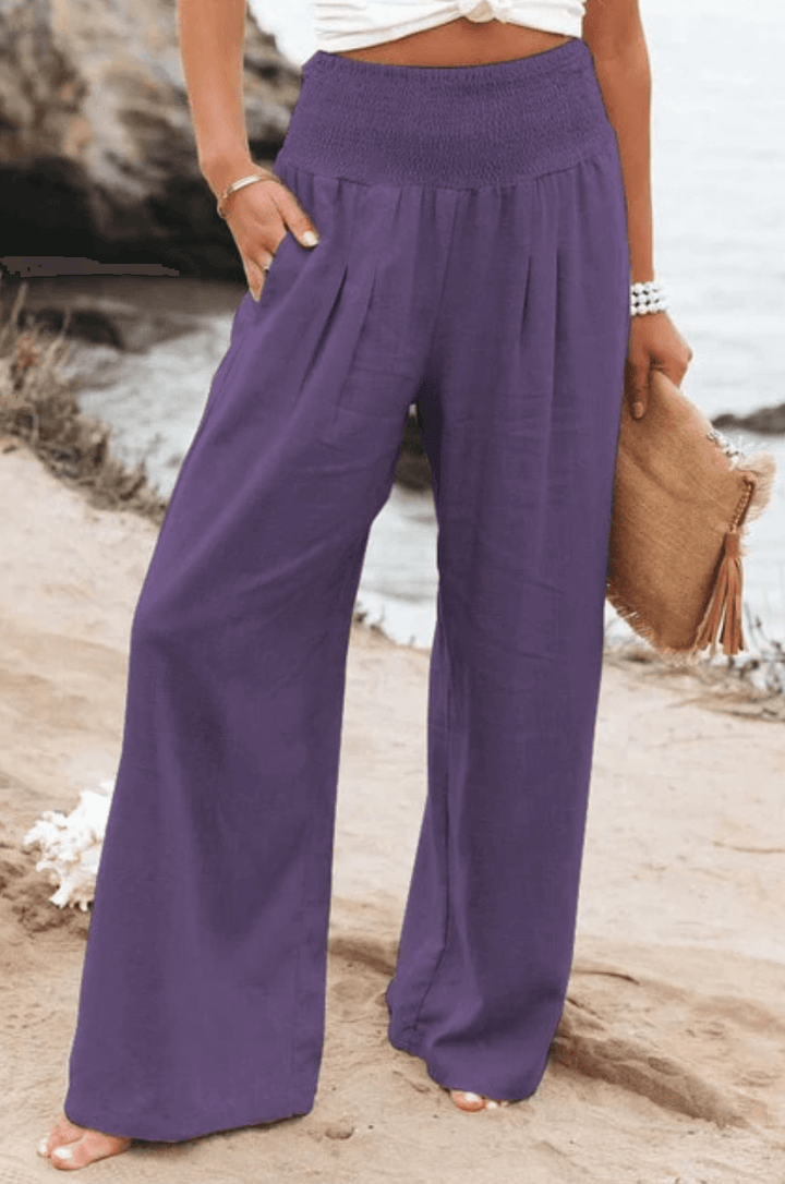 Drune | Elegante Dehnbare Palazzo-Hose für Damen