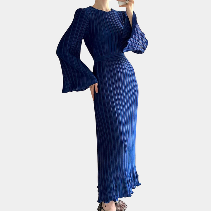 Drune | Sophisticated Plissé Maxikleid für Damen